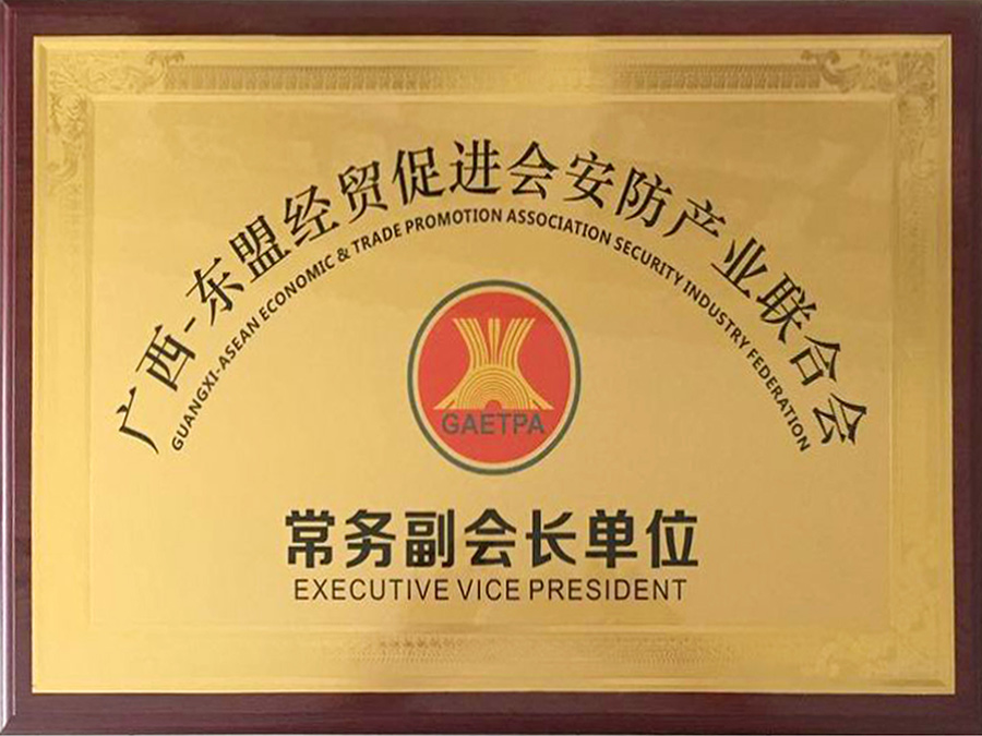 廣西—東盟經貿促進會安防產業聯合會“常務副會長單位”